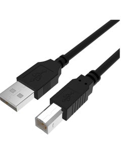 DUSALA USB Printer Cable Cord to Computer Compatible with HP OfficeJet Pro 9025 9015 8740 8210 8020 8025 8035 7740 7110 6230 5740 5255 4650 4630 3830 250 200, Canon, Dell, Epson, Lexmark, Xerox, Samsung(5ft)  - Image 1