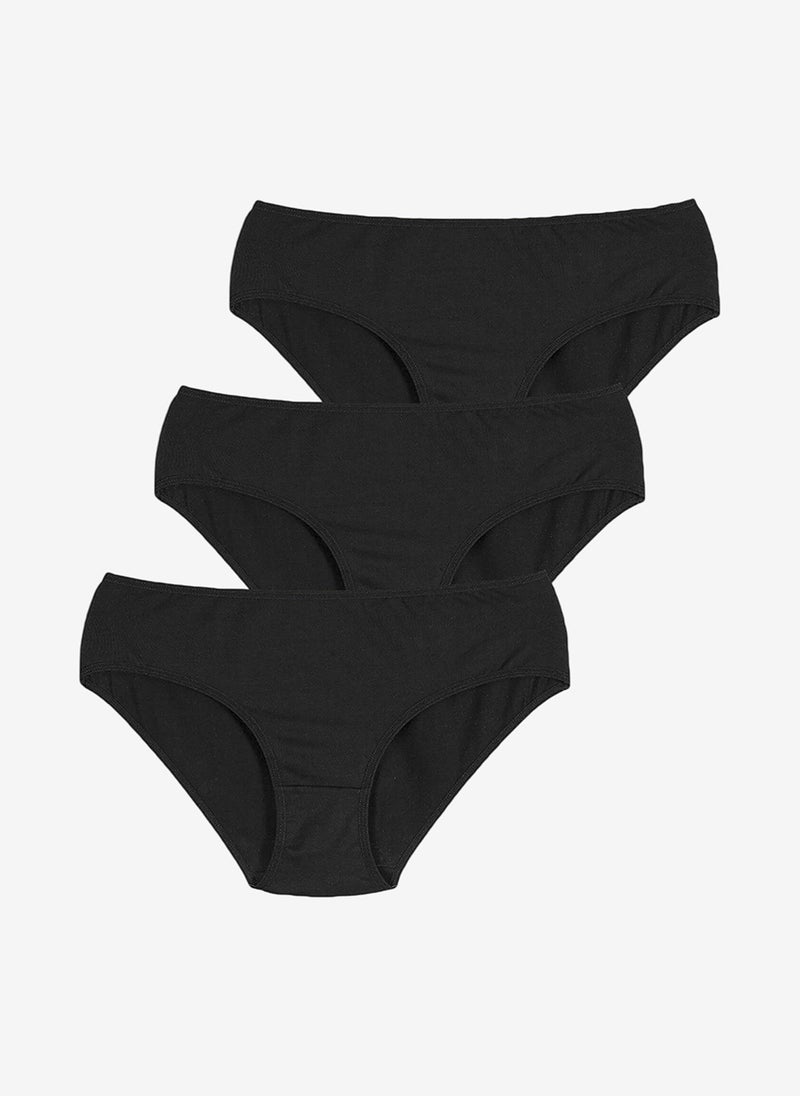 Penti Women Cover Slip Black 3-Pack Briefs - Image 1