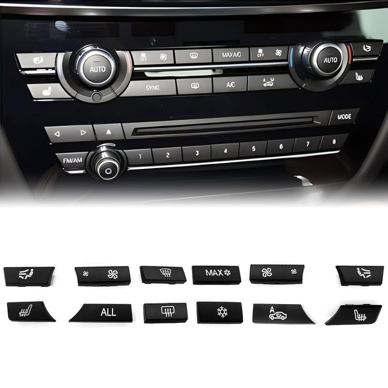 CmeRto مجموعة استبدال أزرار تكييف الهواء CmeRto 12PCS لسيارات BMW - Image 1