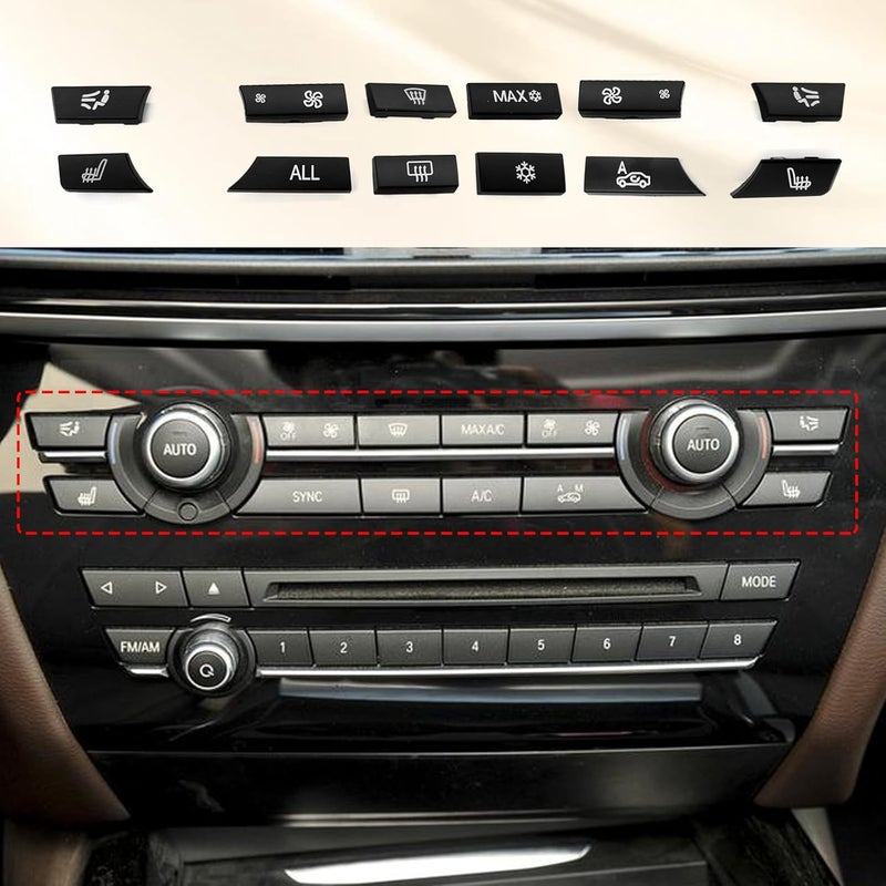 CmeRto مجموعة استبدال أزرار تكييف الهواء CmeRto 12PCS لسيارات BMW - Image 5