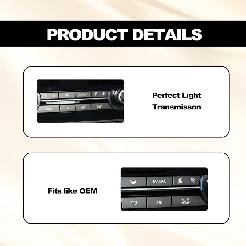 CmeRto مجموعة استبدال أزرار تكييف الهواء CmeRto 12PCS لسيارات BMW - Image 4