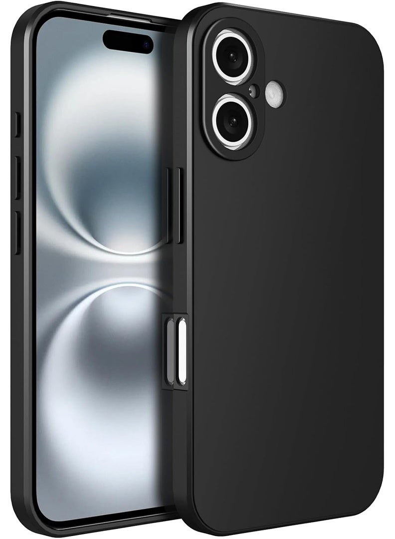 Case Up Compatible with Apple iPhone 17  Case, Soft & Premium Liquid Silicone [Anti-Scratch Microfiber Lining] Shockproof Protective Slim Phone Cover for Apple iPhone 17 2025, Black - Image 1