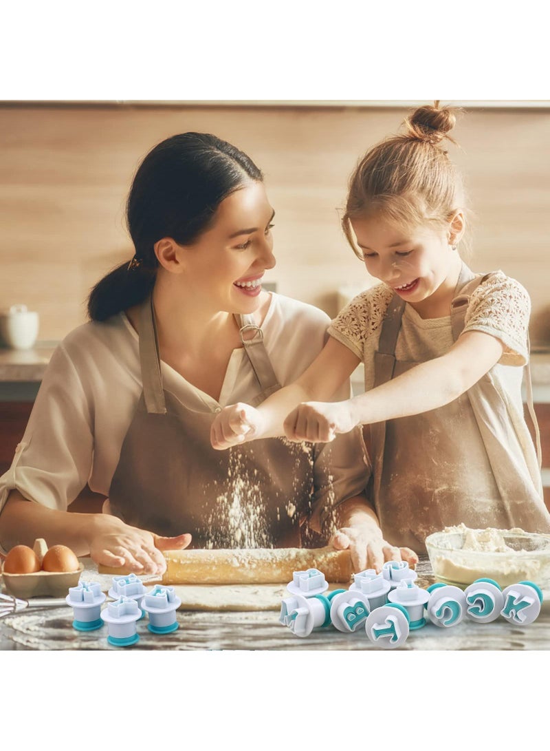 Sweet seven Fondant Icing Alphabet Cookie Stamps and Letter Cutters - Pack of 26 Capital Letters for Cake Decorating - Image 2
