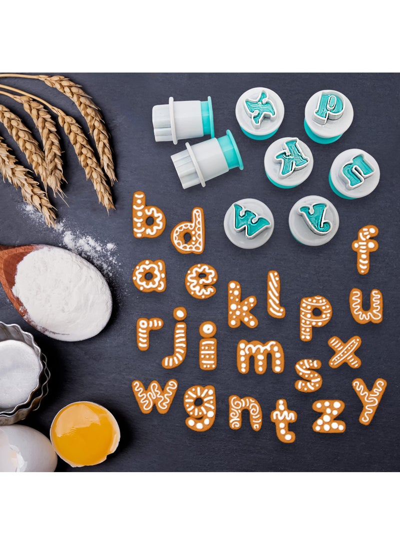 Sweet seven Fondant Icing Alphabet Cookie Stamps and Letter Cutters - Pack of 26 Capital Letters for Cake Decorating - Image 5