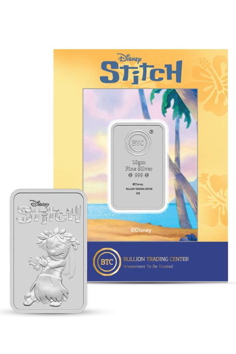 BTC 10g Disney Silver Ingot - Lilo & Stitch