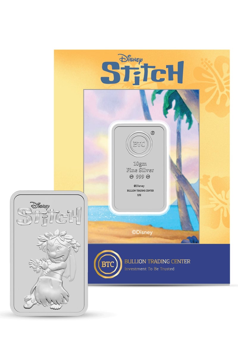 BTC 10g Disney Silver Ingot - Lilo & Stitch - Image 1