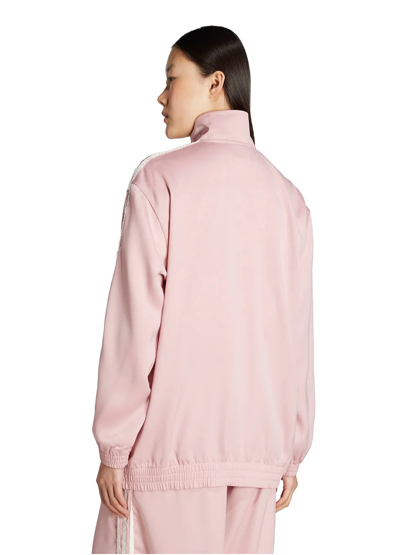 اديداس اوريجينالز 3-Stripe Satin Firebird Ruffle Track Top