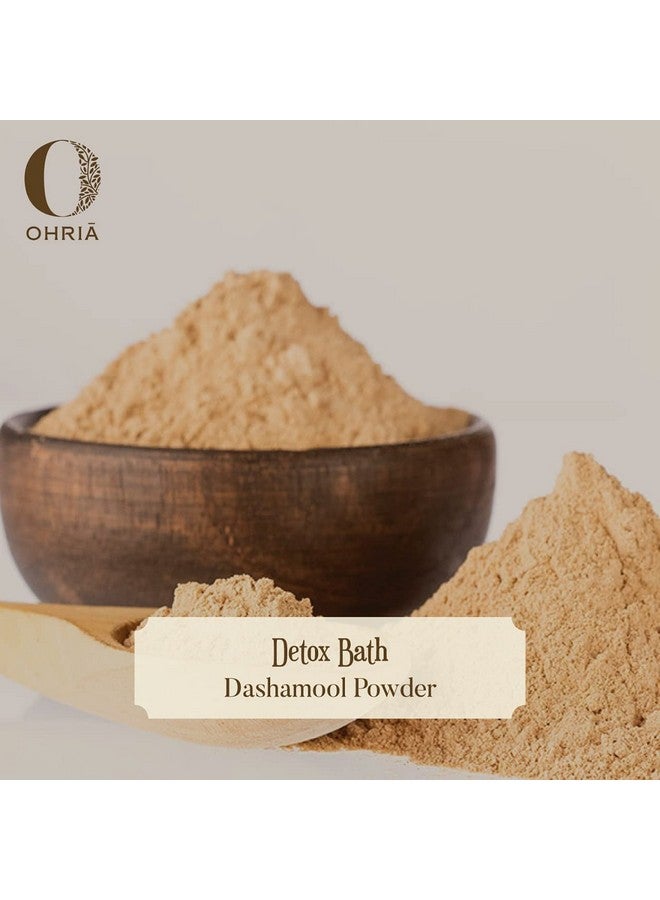 Ohria Ayurveda Dashamool Powder for Herbal Bath, Detox Bath | Ayurvedic Blend of Ten Medicinal Roots | Relief from Joint Pain & Stiffness- 150g - Image 2