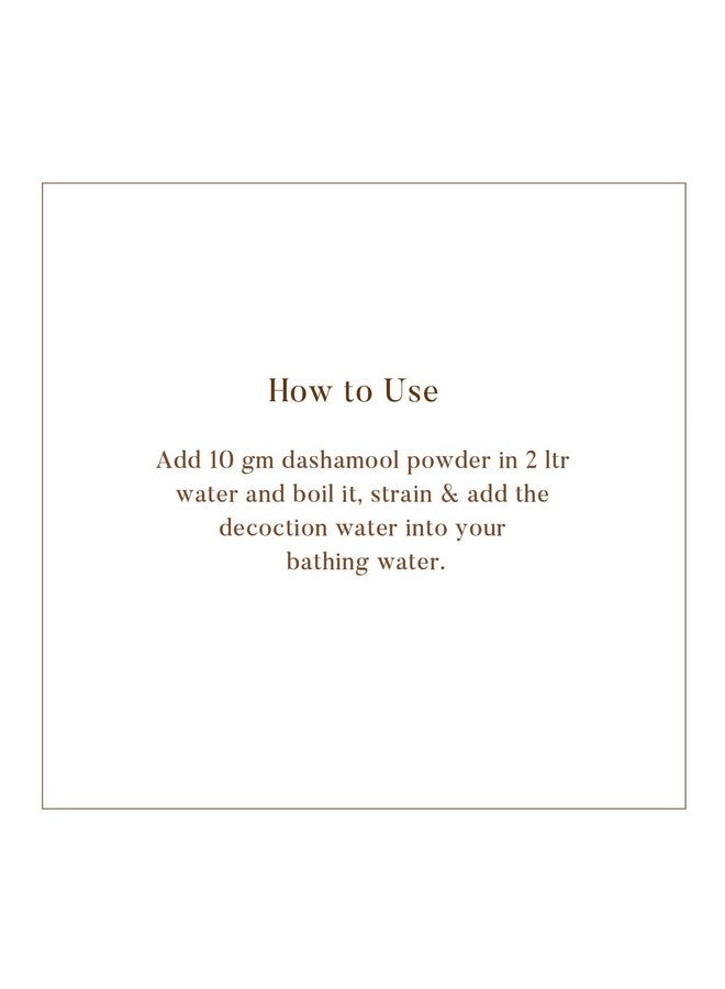 Ohria Ayurveda Dashamool Powder for Herbal Bath, Detox Bath | Ayurvedic Blend of Ten Medicinal Roots | Relief from Joint Pain & Stiffness- 150g - Image 5