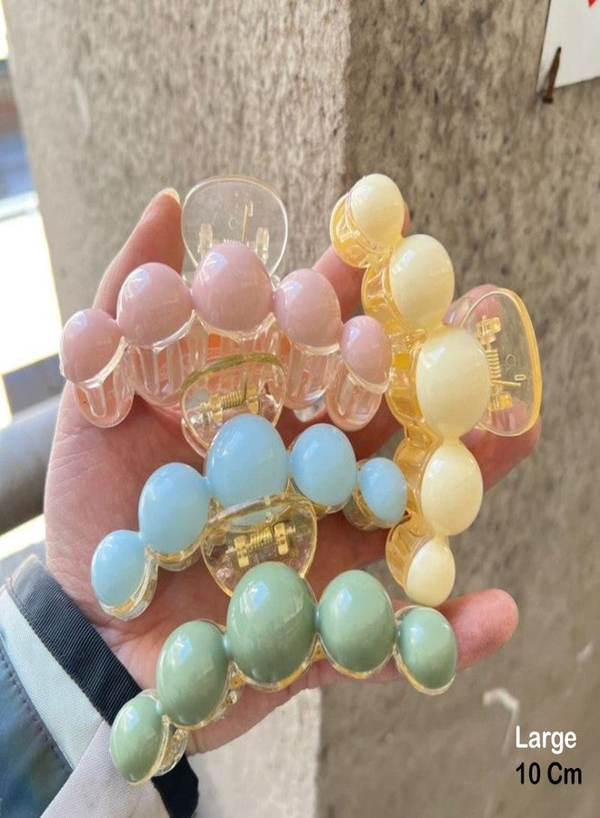 ANNACREATIONS 5 Pcs Korean Fashionable Fancy Stylish Large Big Pearl Hair Claw Clips Long Hair Jaw Clips Clutches Barrettes Hair Accessories for Women and Girls - Image 2