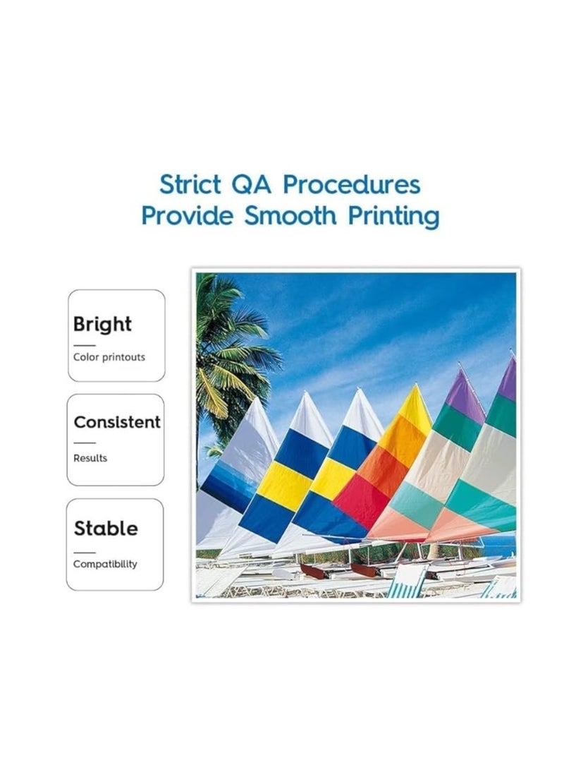 Terabyte GI-490 Compatible with CANON Printer for PIXMA G3400, G2400, G1400, G4400, G4410, G3410, G2410, G1410, G3411, G2411, G1411, G4411(4-Pack Black Cyan Magenta Yellow) - Image 2