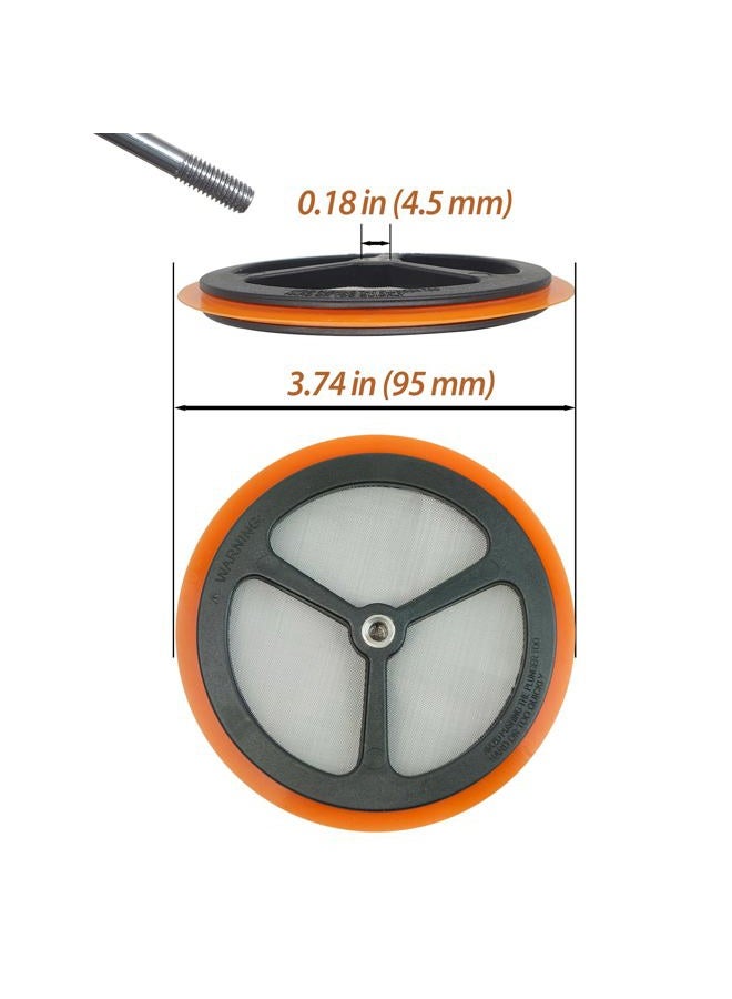 PortableAnd French Press Replacement Mesh Filters With Silicone Ring Stainless Steel French Press Screen for 1000 ml, 34 Oz, French Press Coffee Makers and Tea Machines - Image 3