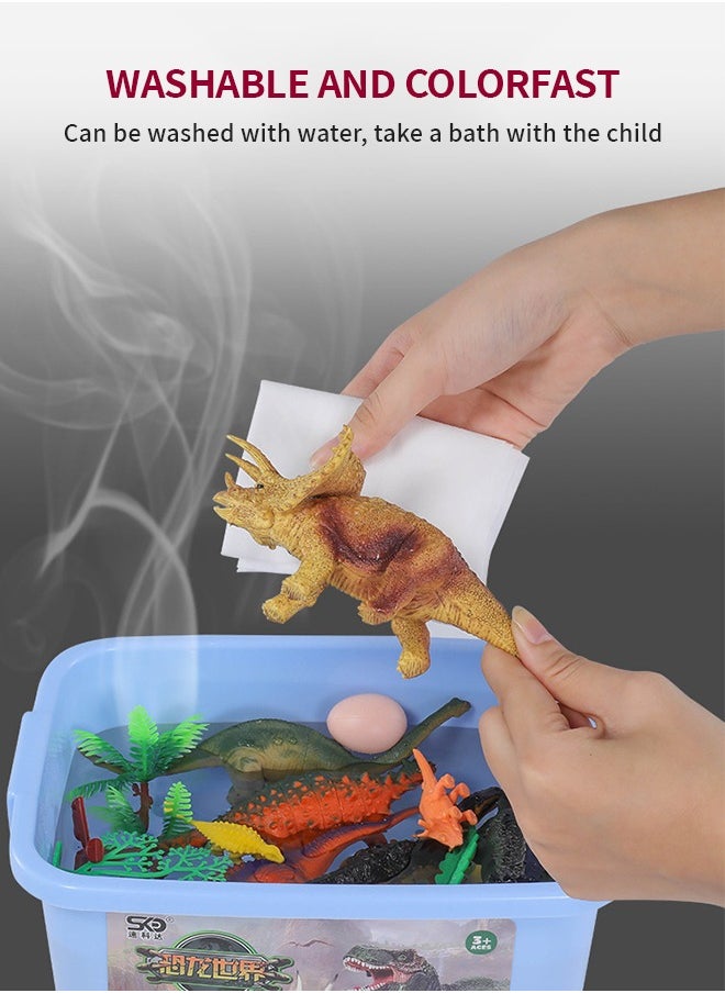 GROIC - 52 Pcs Dinosaur Toys Figures with Activity Play Mat, Jurassic Dinosaur Toys，Realistic Action Educational Dinosaur Figures for Kids Boys Girls - Image 1