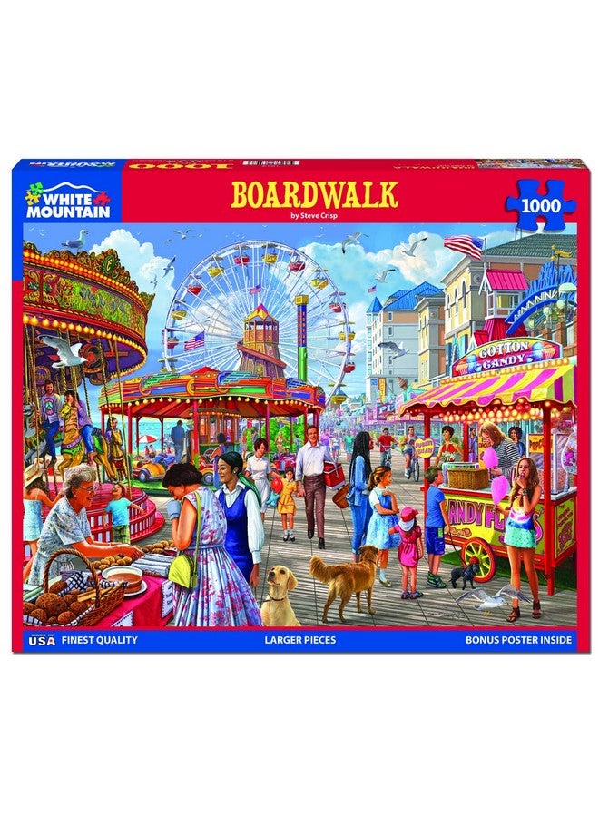 White Mountain - Boardwalk, 1000 Piece Jigsaw Puzzle, Carnival Puzzle - Image 2