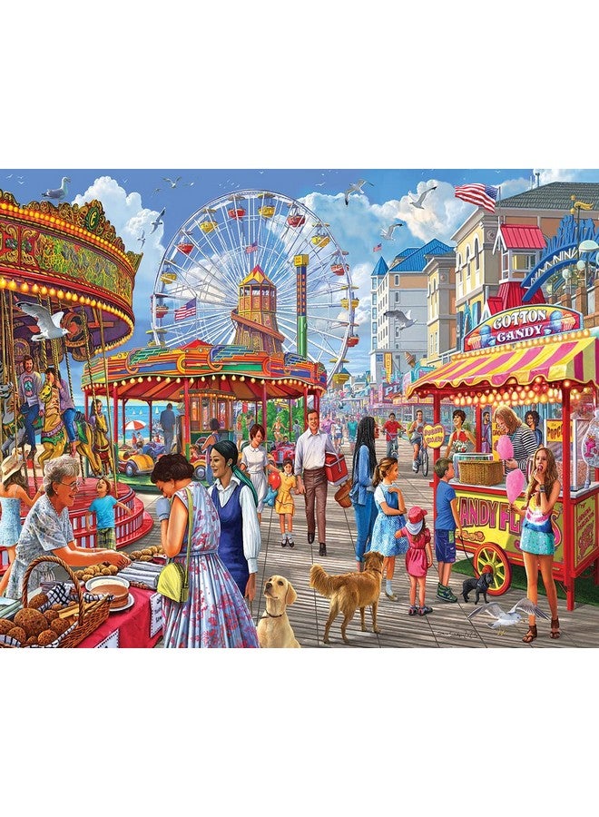 White Mountain - Boardwalk, 1000 Piece Jigsaw Puzzle, Carnival Puzzle - Image 1
