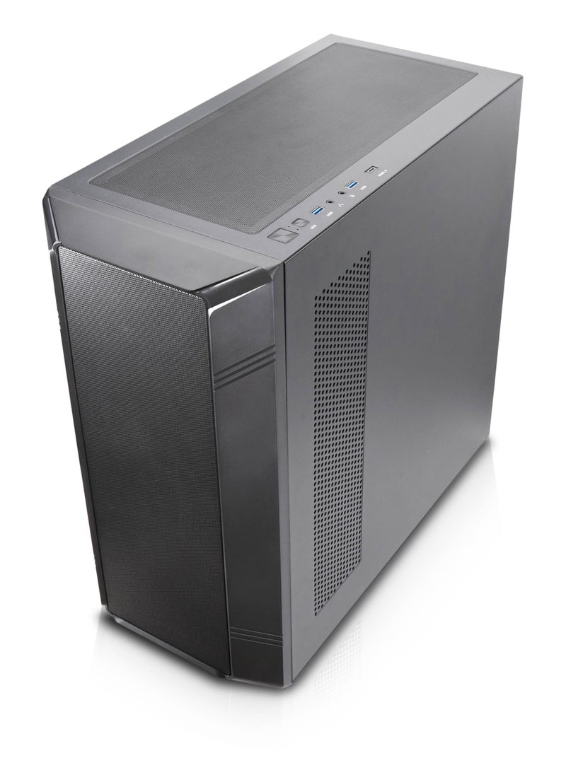 Rosewill Helium NAS Black ATX Mid Tower Computer Case, Mesh Panel, 4X 140mm PWM Fan, Ideal for DIY NAS, Media Servers, or Small Business Applications - Image 3