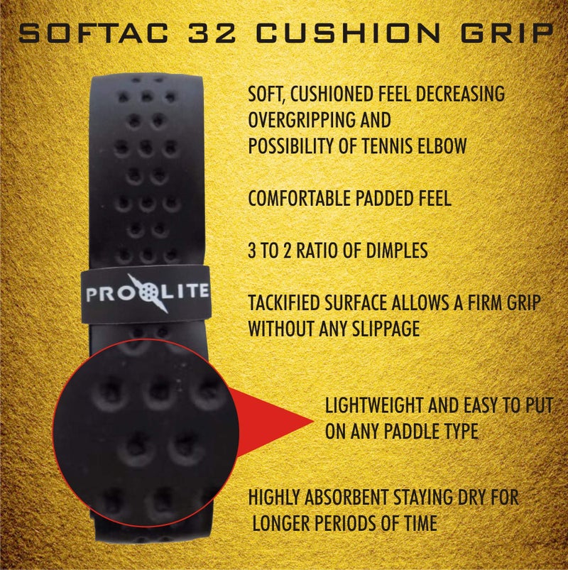 PROLITE SofTac 32 Cushion Grip for Pickleball, Tennis, Racquetball, Squash, Badminton - 3 Pack - Image 4