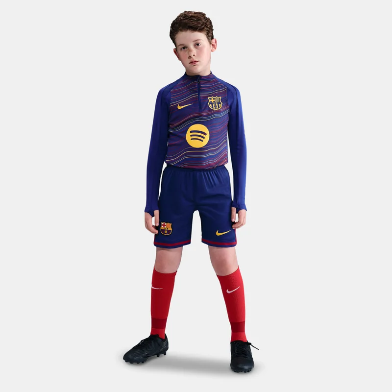 Nike Kids' FC Barcelona 25/26 Home Replica Football Shorts