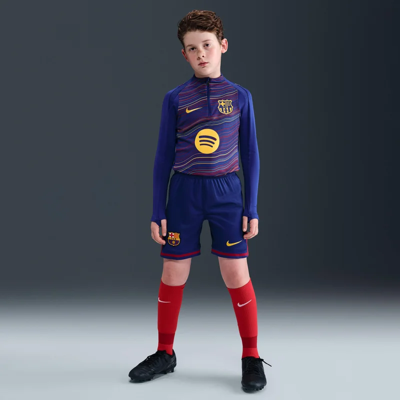 Nike Kids' FC Barcelona 25/26 Home Replica Football Shorts