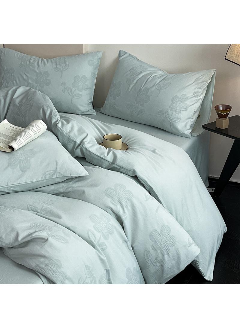 Bluejw 4-Piece Cotton Comfortable Set Bed Sheet Set Gift Birthday Gift Moving Gift - Image 1