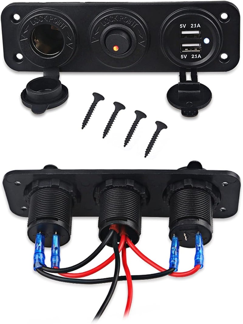 Wivplex 5V 4.2A Car Dual USB Charger with Switch - Image 3
