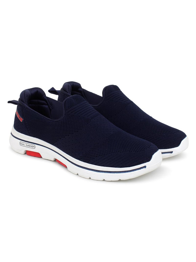 Columbus Men's Plasma Sports Running Shoe (Navy/Red, Numeric_8) - Image 1