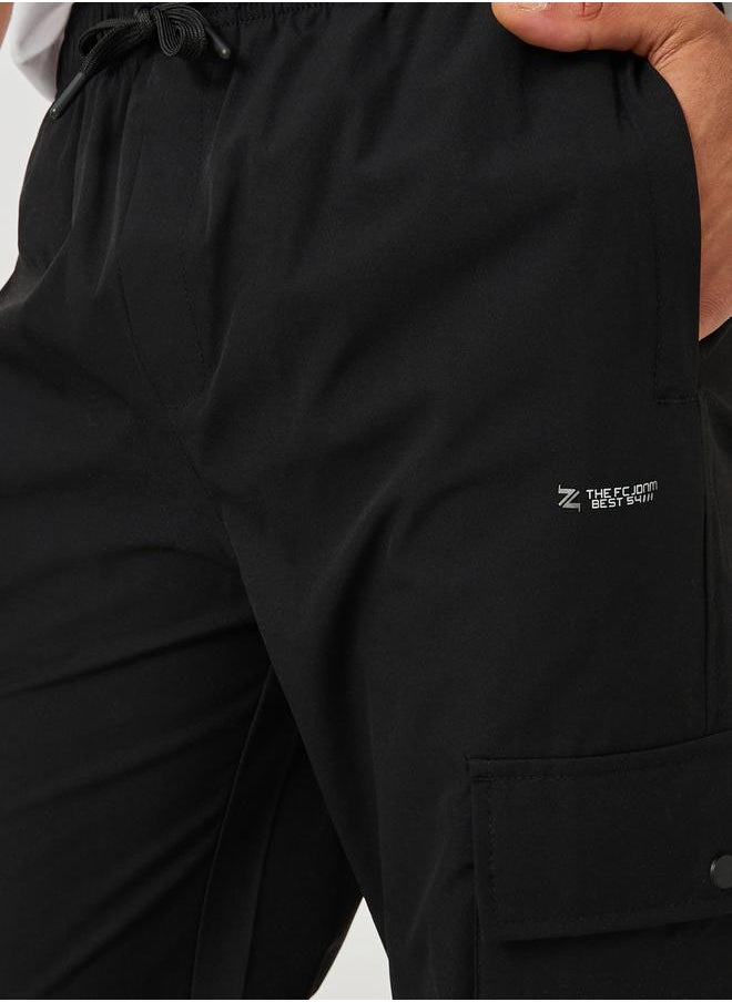 Fort Collins Solid Drawstring Waist Straight Leg Cargo Pants  - Image 3