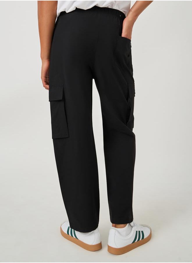 Fort Collins Solid Drawstring Waist Straight Leg Cargo Pants  - Image 4