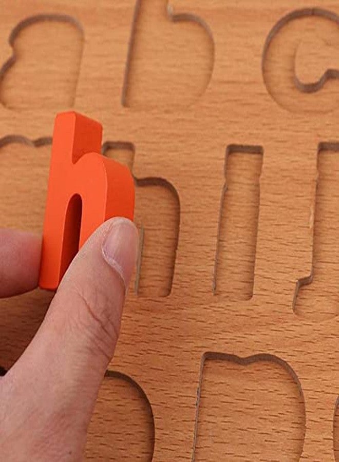 AUTHFORT New Educational Wooden Alphabets and Number Board for Kids (Small Letters) - Image 5