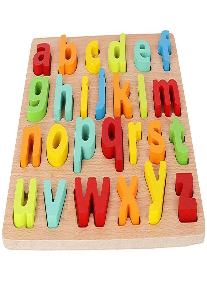 AUTHFORT New Educational Wooden Alphabets and Number Board for Kids (Small Letters) - Image 3