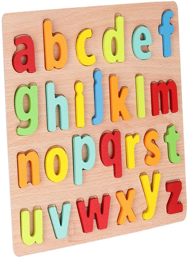AUTHFORT New Educational Wooden Alphabets and Number Board for Kids (Small Letters) - Image 2