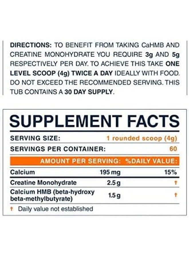 Blonyx HMB + كرياتين - يحسن القوة، الطاقة، الكتلة العضلية النحيفة، التعافي - إمداد لمدة 30 يومًا - Image 4