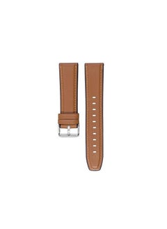 Generic 22mm Silicone Leather Replacement Strap Watchband For Xiaomi Amazfit GTR 2 47MM Strap Sport - Camel Silver Buckle  - Image 2