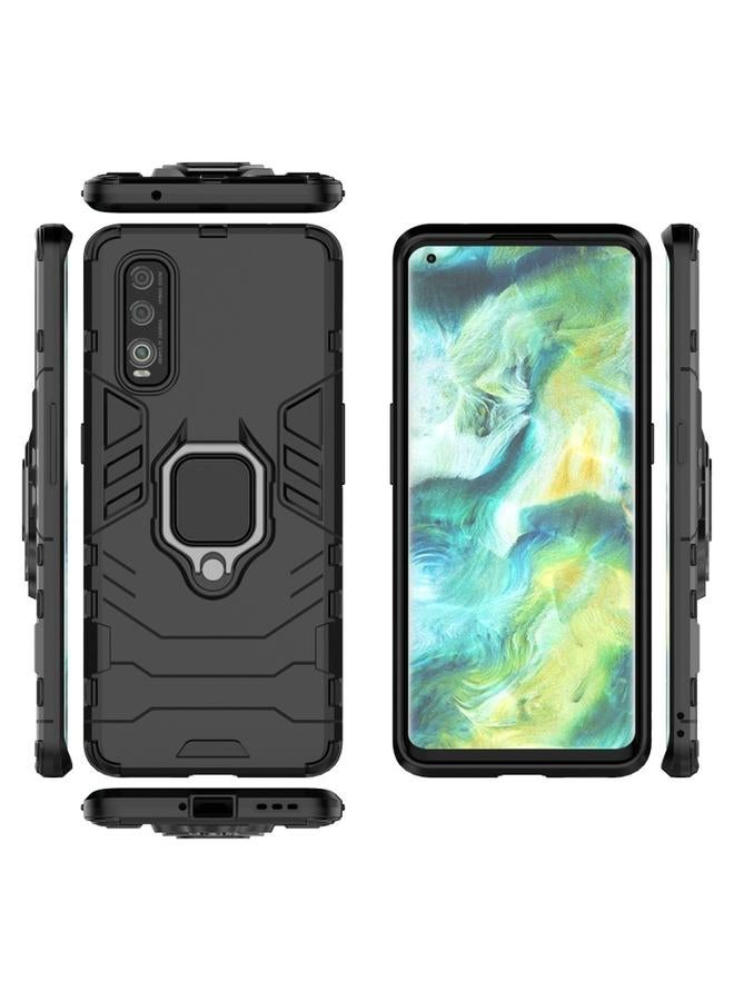 S-TOP Case For OPPO FIND X2 Shockproof PC + TPU Protective Case with Magnetic Ring Holder - Image 4