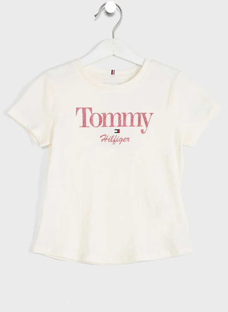 TOMMY HILFIGER Kids Graphic Glitter T-Shirt