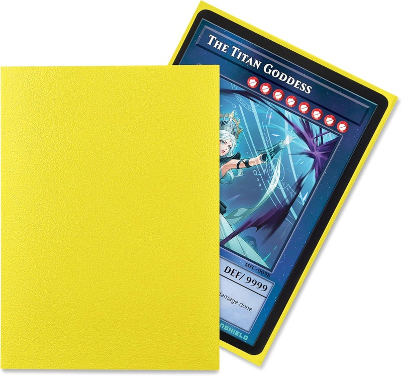 TitanShield (150 Sleeve/Yellow) Small Japanese Sized Trading Card Sleeves Deck Protector for Yu-Gi-Oh, Cardfight!! Vanguard & More - Image 2