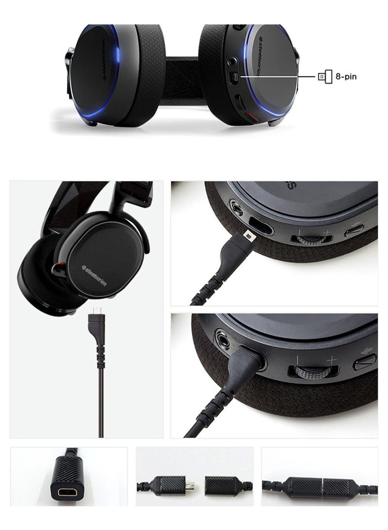 Y&D Arctis Pro Headset Cable Replacement Audio Wire for SteelSeries 3, 5, 7 Gaming Earphones Headphones (Included 3.5mm Stereo Converter Cable) - Image 3