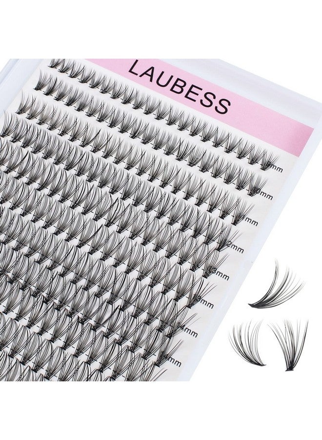 LAUBESS Individual Lashes 240Pcs Diy Eyelash Extension 20D C Curl Cluster Lashes Natural Look Long Individual Lash Extensions Volume Lash Cluster Eyelashes (20D0.07C916Mm) - Image 1