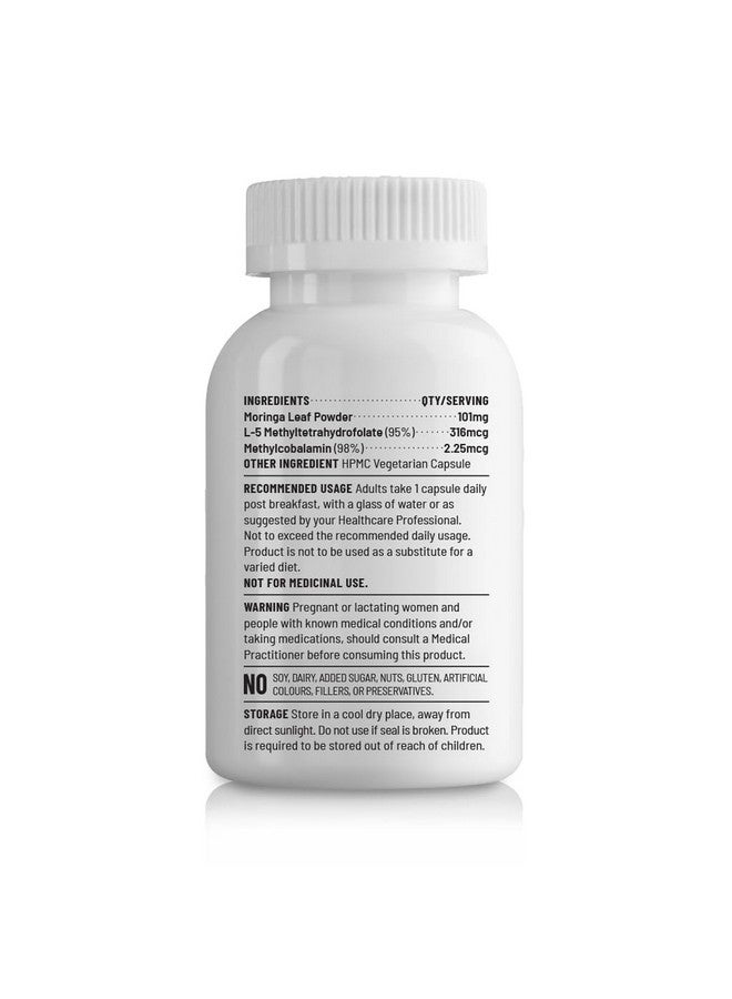 Unived Unived Vitamin B12 Veg, Methylcobalamin (98%), with Methyltetrahydrofolate (5-MTHF), Brain Cells & Nerve Tissue Support, 180 Capsules  - Image 4