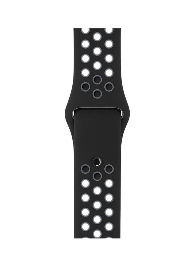 NIBEMINENT - Replacement Band For Apple Watch Nike+ 42-44mm Black/Grey - Image 1