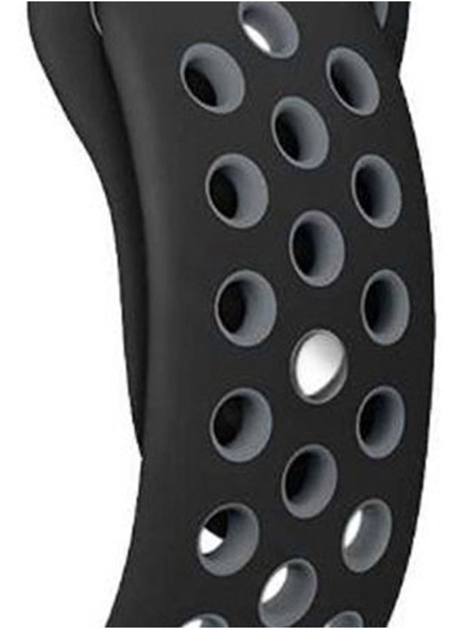 NIBEMINENT - Replacement Band For Apple Watch Nike+ 42-44mm Black/Grey - Image 1