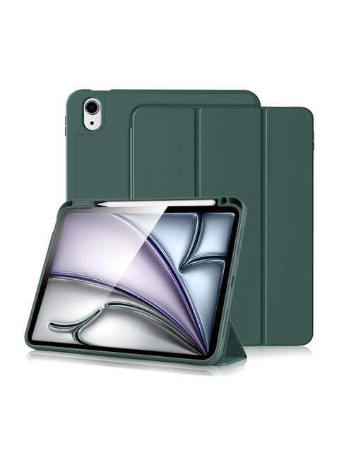 iPad 10th generation Air 5 2022 / Air 4 , 10.9 inch Smart Cover with Stand (2022/2020) with Pencil Holder, Lockable Smart Cover/Auto Screen On/Touch ID, Transparent Cover with Auto On/Sleep, Light Green