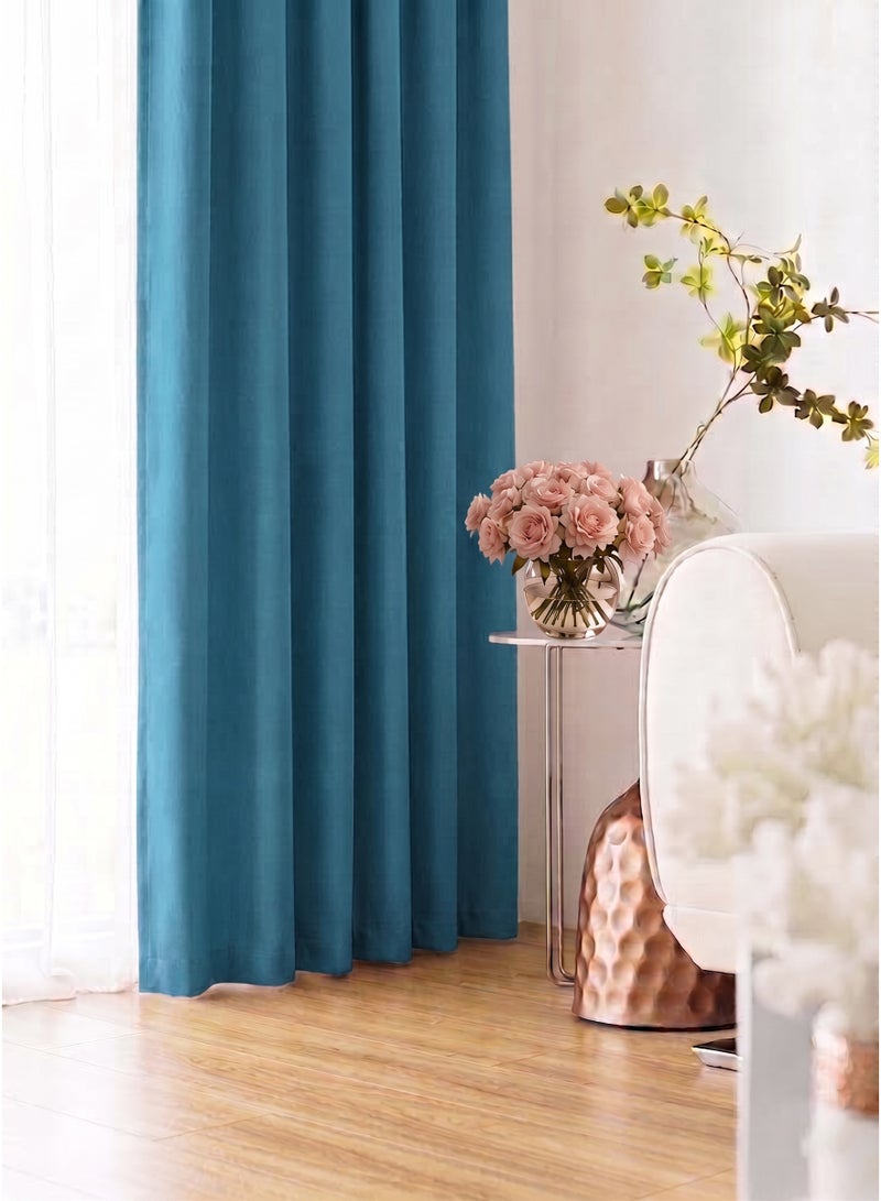 Amali Regal Dimout curtains with 16 Grommets in 2 panels Size (W132 x L 274cm) for living room Decor or bedroom window noise reduction and light blocking - Image 2