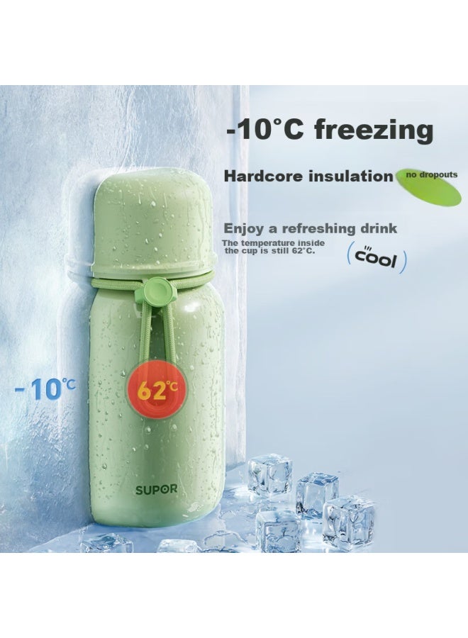 Supor 316l Stainless Steel Straw Insulated Tumbler, Stylish Portable Water Bottle For Girls And Students, 550ml, Mint Green - Image 2