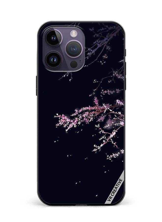 VR CREATIVE Protective Case Cover For Apple iPhone 16 Pro Blossom Tree Design Multicolour - Image 1