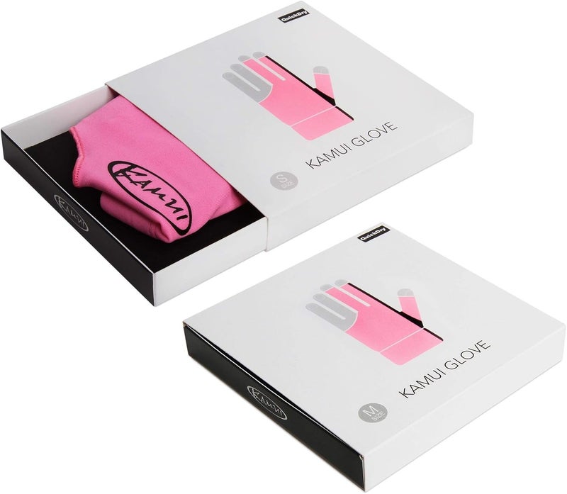 KAMUI Billiard Glove - Quickdry - for Left Hand (Pink, Medium) - Image 3