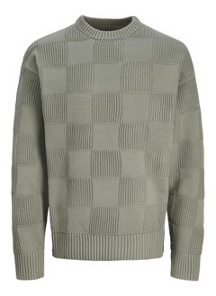 JACK & JONES Checked Crew Neck Sweater  - Image 5