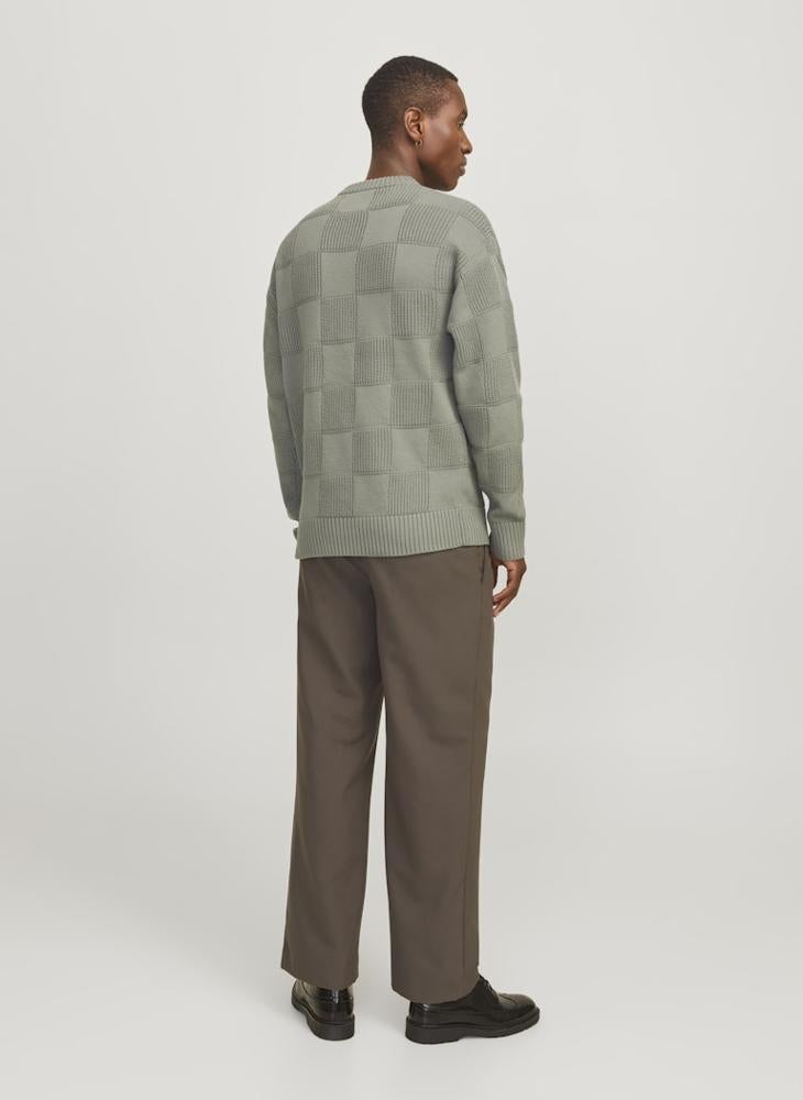 JACK & JONES Checked Crew Neck Sweater  - Image 2