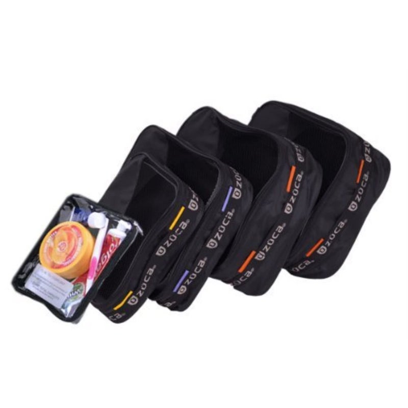 Zuca Pro Packing Pouch Set - 5 Large Color-Coded Utility Pouches and 1 Small Utility Pouch. for Zuca Sport or Pro Rolling Cases. (Pro Packing Pouch Set)