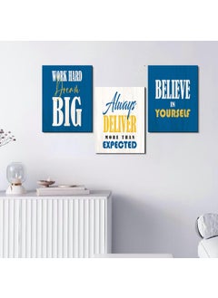 KOTART kotart Motivational Quotes MDF Panel Posters for Room and Office Decoration Inspirational Wall Frames Panel for Home and Office Wall Decor 9 x 12 inch Wood Pack of 3 Quotes Wall Posters B  - Image 4